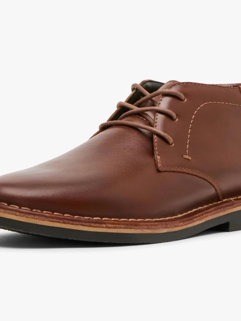 Steve Madden Men's Chestnut Leather Chukka Boots